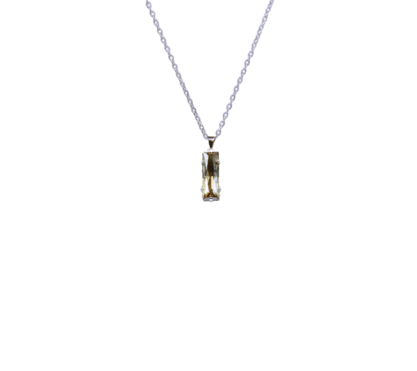 Collier pendentif rectangle cristal - Princesse – Image 5