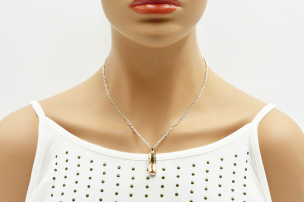 Collier pendentif rectangle cristal - Princesse – Image 6