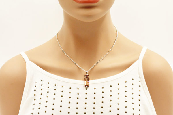 Collier pendentif rectangle cristal - Princesse – Image 8