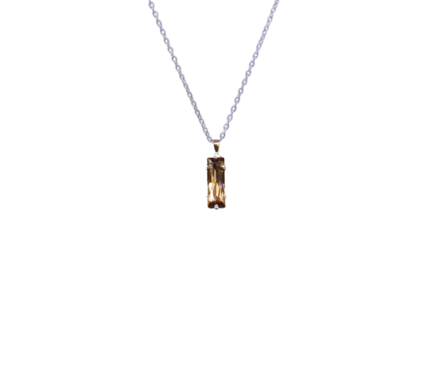 Collier pendentif rectangle cristal - Princesse – Image 7