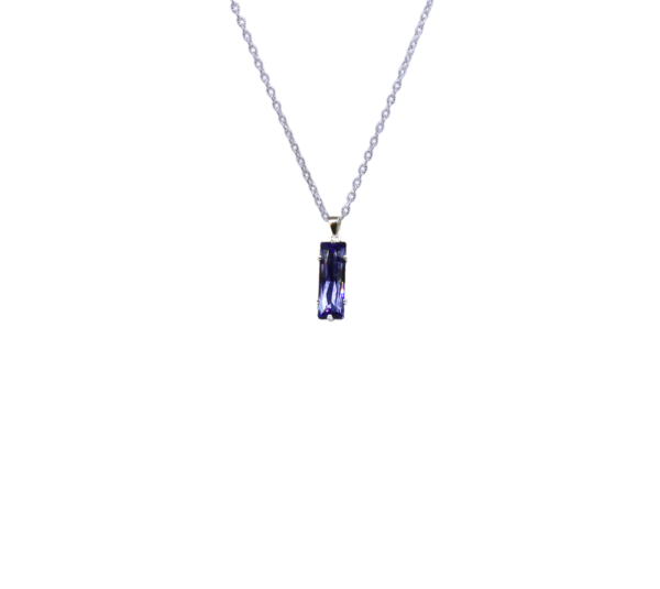 Collier pendentif rectangle Swarovski - Princesse – Image 2