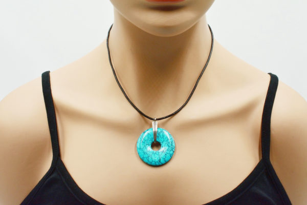 Collier pendentif donut ou Pi Chinois - Donuts – Image 6