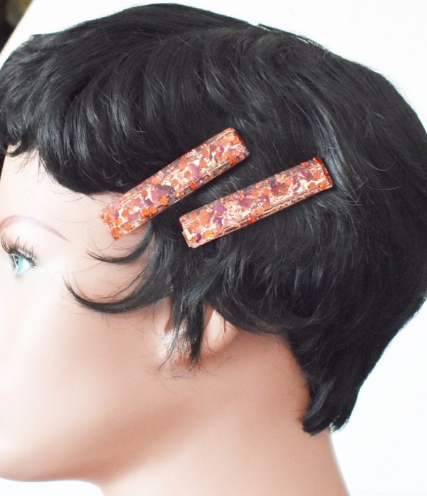 Barrettes cheveux pétales de rose - Blossom – Image 5