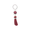 Porte-clés argenté pompon daim- PC001 – Image 4