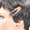 Barrettes cheveux résine noir et or - Evergold – Image 8