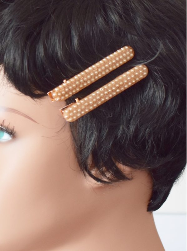 Barrettes cheveux résine et perles - Pearl – Image 2