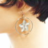 Boucles d'oreilles créoles éventails - Paloma – Image 3