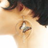 Boucles d'oreilles créoles papillons - Butterfly – Image 3