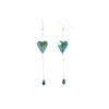 Boucles d'oreilles cœur pendant- drop of love – Image 2
