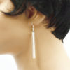 Boucles d'oreilles long tube verre - Diamante – Image 3