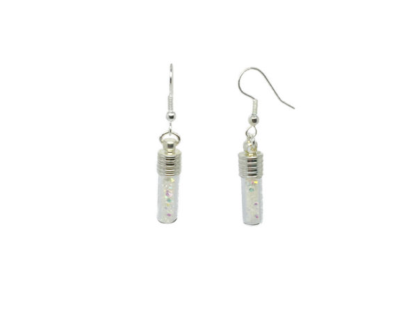 Boucles d'oreilles tube verre soufflé - Diamond – Image 5