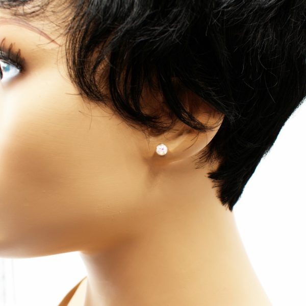 Clous d'oreilles petits globes verres- Stars – Image 3