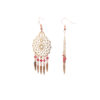 Boucles d'oreilles filigrane or rose