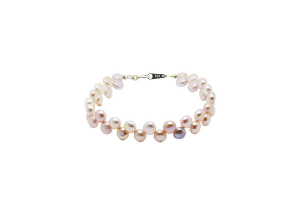 Bracelet perles d'eau douce rose