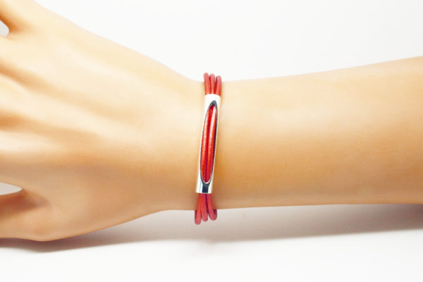 Bracelet femme cuir de couleur- Samba – Image 5