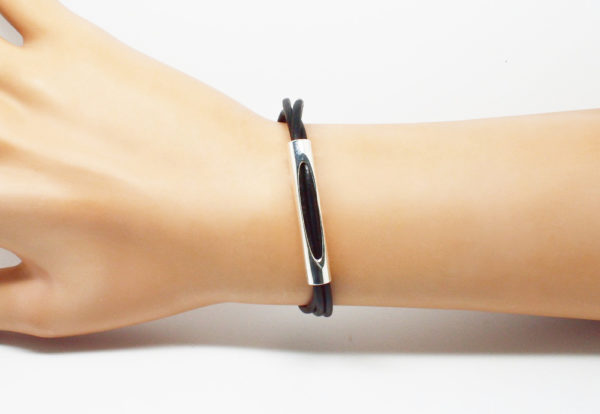 Bracelet mixte cordon cuir couleur- Samba – Image 3