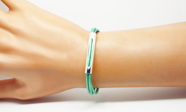 Bracelet mixte cordon cuir couleur- Samba – Image 11
