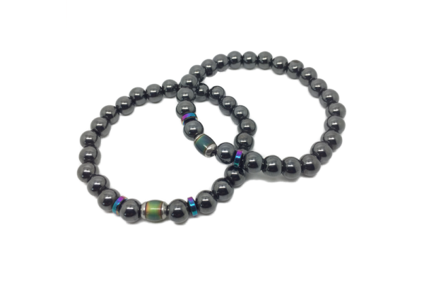 Bracelet homme perle hématite - Nomade – Image 3