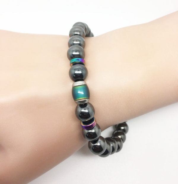 Bracelet homme perle hématite - Nomade – Image 5