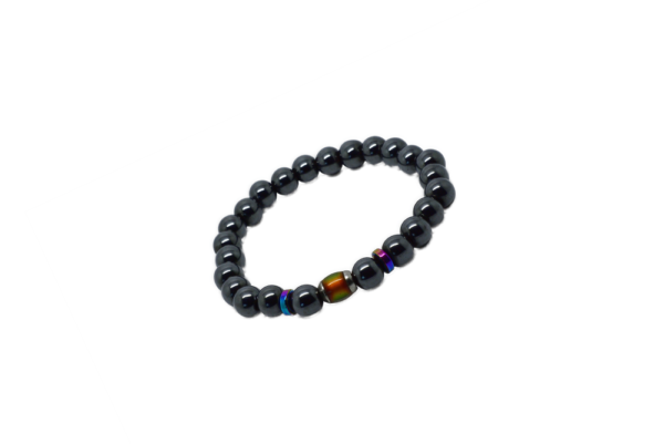 Bracelet homme perle hématite - Nomade – Image 2