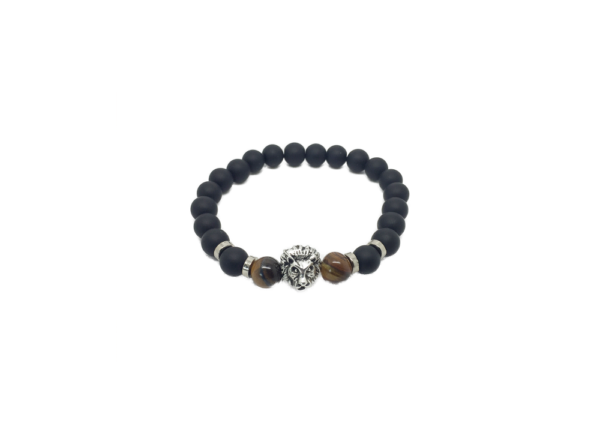 Bracelet homme perle onyx