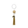 Porte-clés argenté pompon daim- PC001 – Image 9