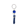 Porte-clés argenté pompon daim- PC001 – Image 5