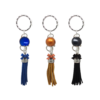 Porte-clés argenté pompon daim- PC001 – Image 8