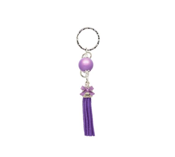 Porte-clés argenté nœud et pompon - PC001 – Image 7
