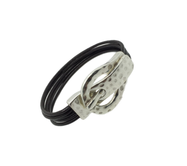 Bracelet cuir boucle ceinture - Cynthia – Image 2