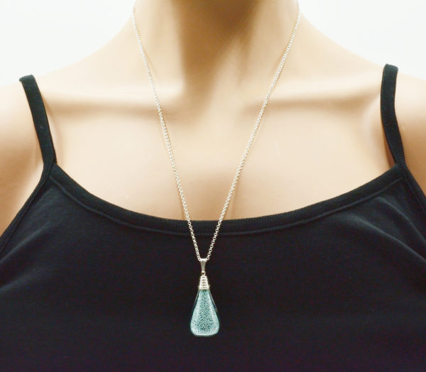 Pendentif goutte verre soufflé - Atome – Image 12