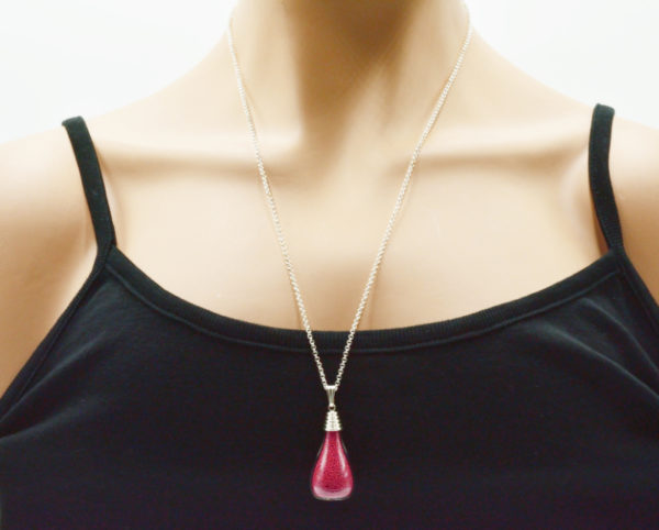 Pendentif goutte verre soufflé - Atome – Image 8