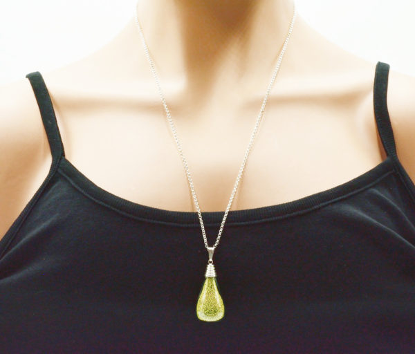 Pendentif goutte verre soufflé - Atome – Image 4