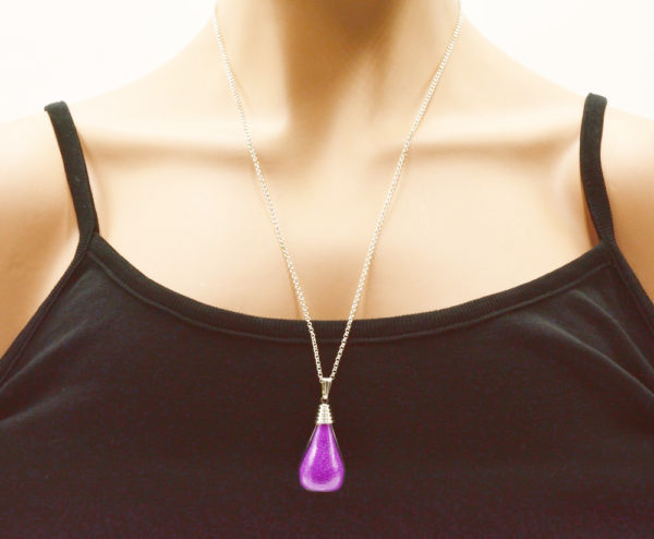 Pendentif goutte verre soufflé - Atome – Image 16