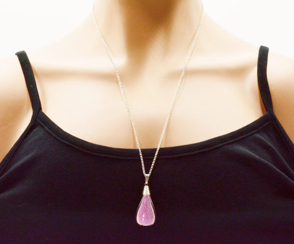 Pendentif goutte verre soufflé - Atome – Image 10