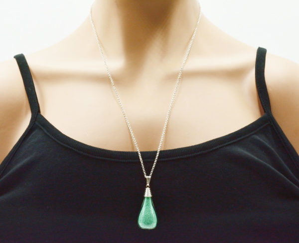 Pendentif goutte verre soufflé - Atome – Image 2