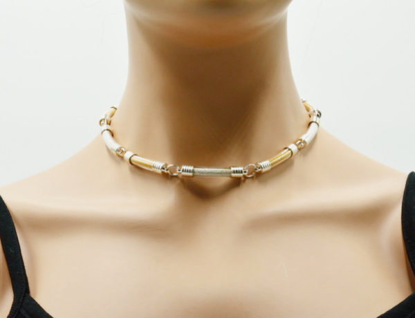 Collier forme tube verre soufflé - Atome – Image 2