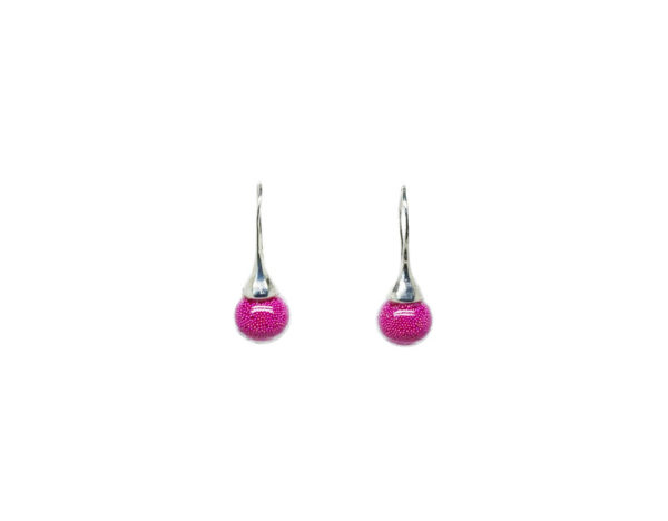 crochets d'oreilles bulle verre