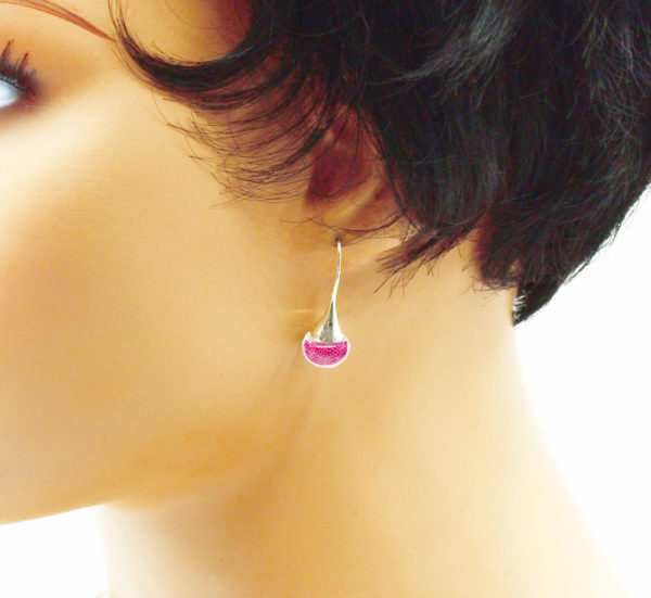 Crochets d'oreilles bulle verre -Dropatome – Image 7