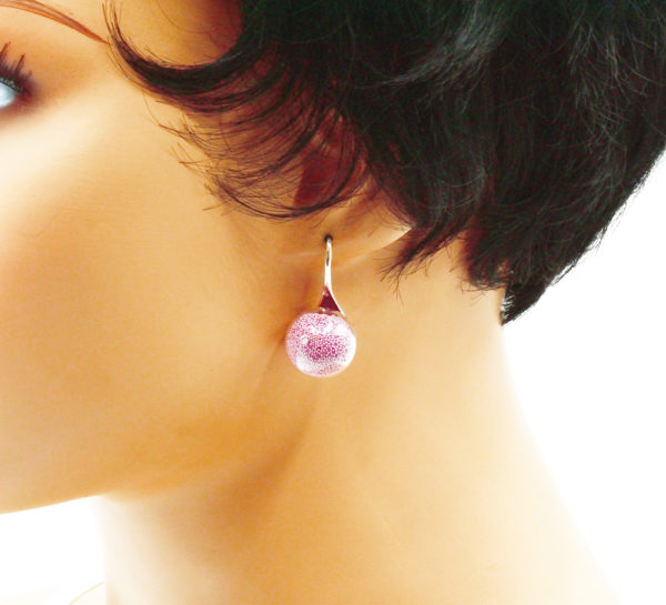 Crochets d'oreilles globe en verre - Ballatome – Image 9