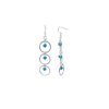 Boucles d'oreilles argentées trois anneaux -Circles – Image 2
