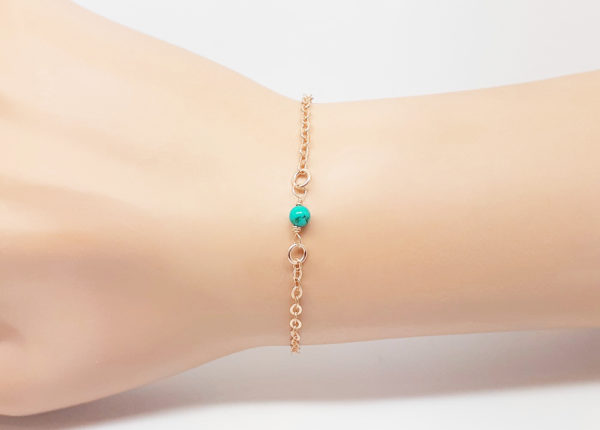 Bracelet chaine perle semi-précieuse - Lola – Image 6
