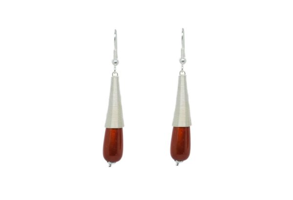 Boucles d'oreilles spirales gouttes