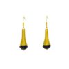 Boucles d'oreilles spirale dorée perles cristal - Padaung or – Image 4