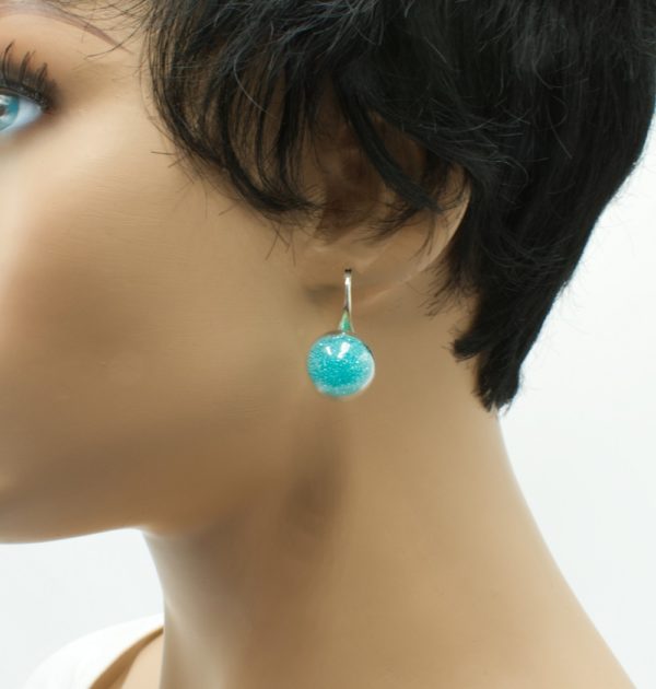 Crochets d'oreilles globe en verre - Ballatome – Image 5