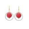 boucles d'oreilles pendantes colorées