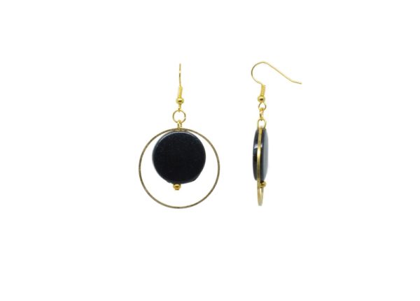 Boucles d'oreilles pendantes colorées créoles - Solaris – Image 2