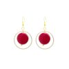 boucles d'oreilles pendantes colorées