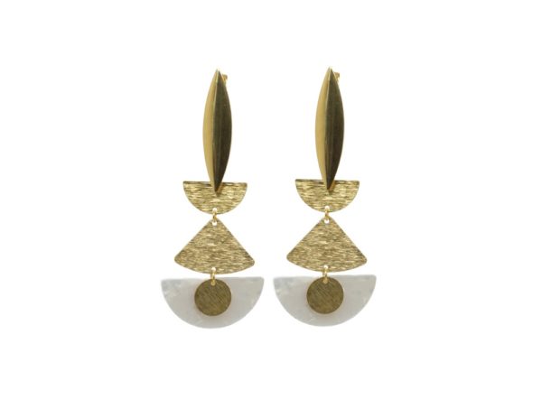 Boucles d'oreilles géométriques pendantes