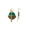 Boucles d'oreilles pendantes géométriques - Jungle – Image 2